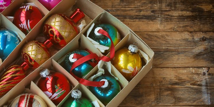 Christmas Wrapping Paper Storage Box Divider Xmas Decor Organizer