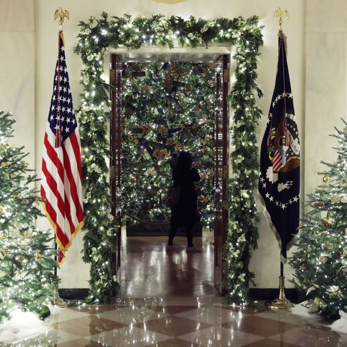 The White House Previews Decor For The Holiday Season
