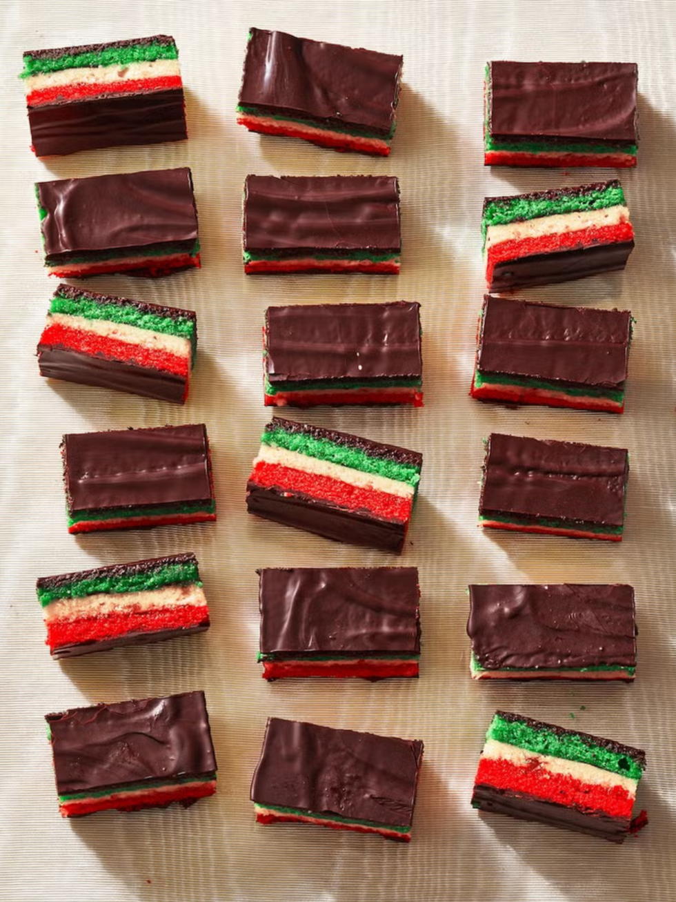 christmas desserts italian rainbow cookies
