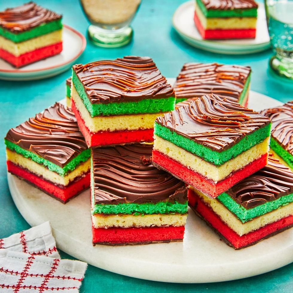 christmas desserts rainbow cookies