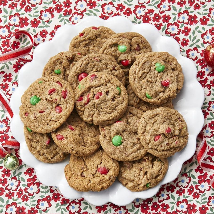 holiday slice and bake cookies with red and green candies