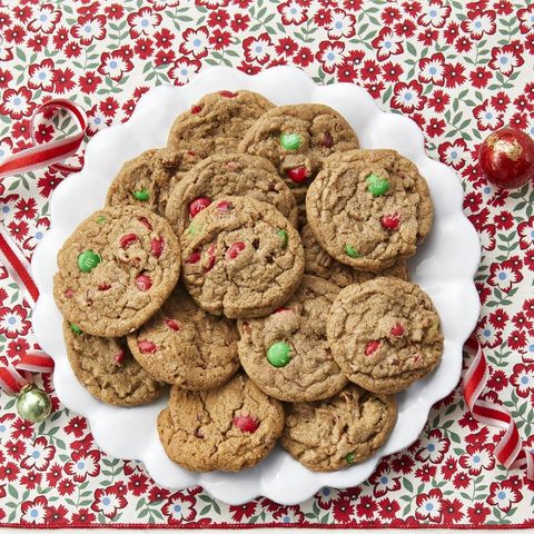 holiday slice and bake cookies with red and green candies