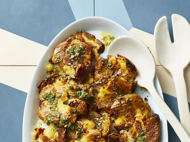 Crispy Smashed Potatoes Recipe With Capers: Crunchy Potatoes That