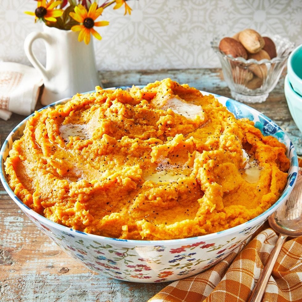 mashed sweet potatoes