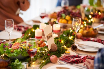 christmas dinner table