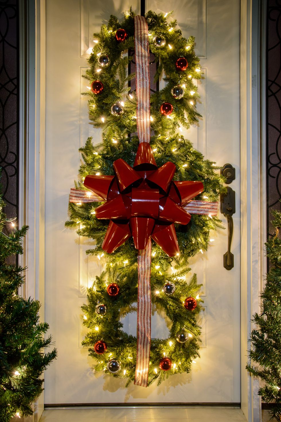 christmas door decorations christmas wreath trio