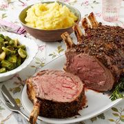 christmas eve dinner ideas prime rib brussels sprouts and mashed potatoes