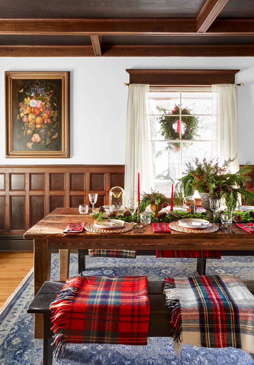 Farmhouse Christmas Decorating Ideas - Holiday Decorating Ideas for ...