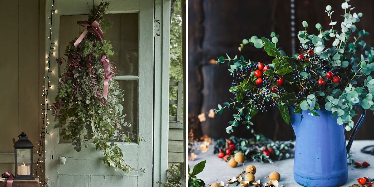 Hand Me Down Style: Christmas decorating: arranging greenery  Leftover christmas  tree, Christmas tree branches, Christmas