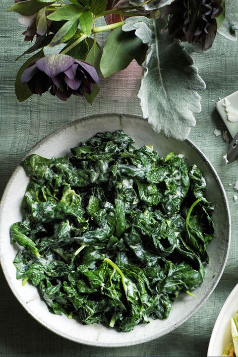 passover recipes creamy garlic and herb spinach