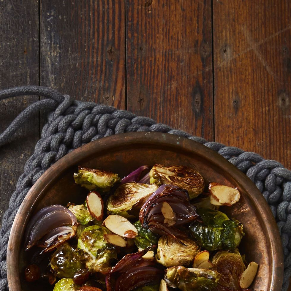 christmas foods brown butter brussels sprouts