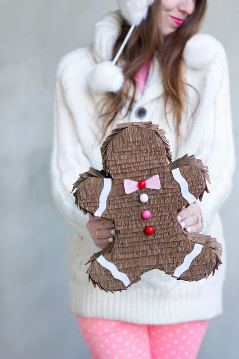 christmas games activities kids gingerbread piñata