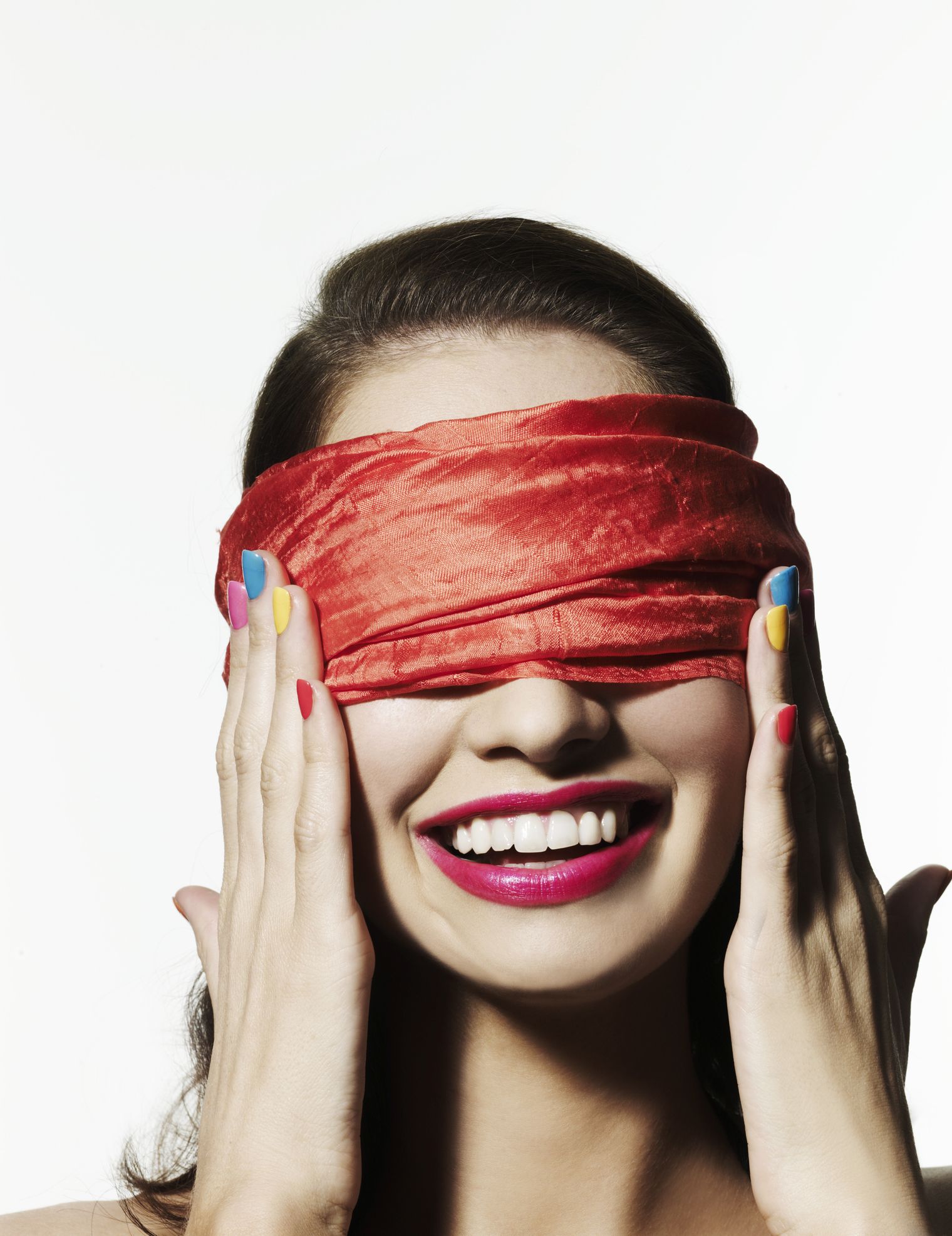Red Blindfolded Woman Gallery Wrap