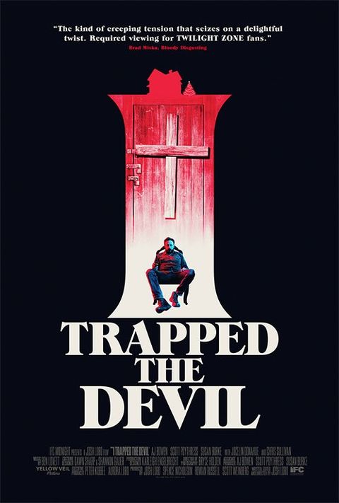 the poster for i trapped the devil, a good housekeeping pick for best christmas horror movies