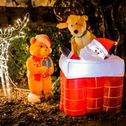 christmas themes and toys at night