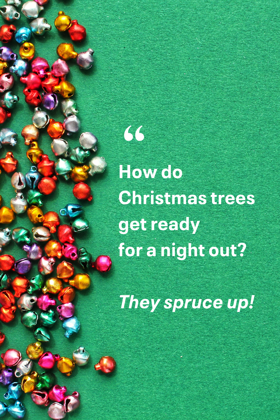 how do christmas trees get ready for a night out they spruce up