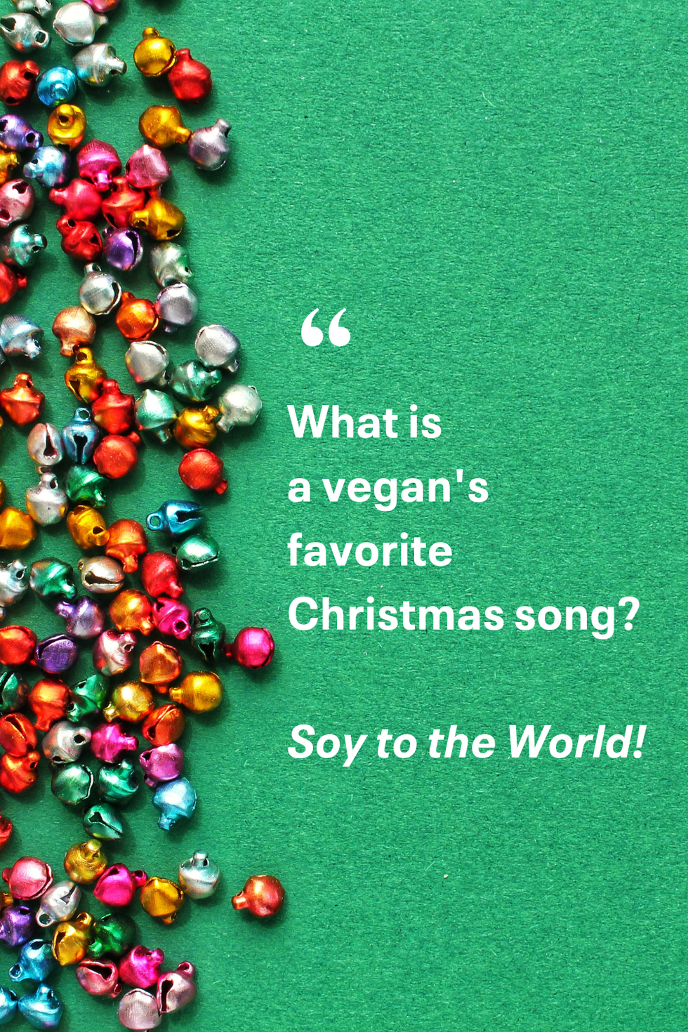 what is a vegans favorite christmas song soy to the world