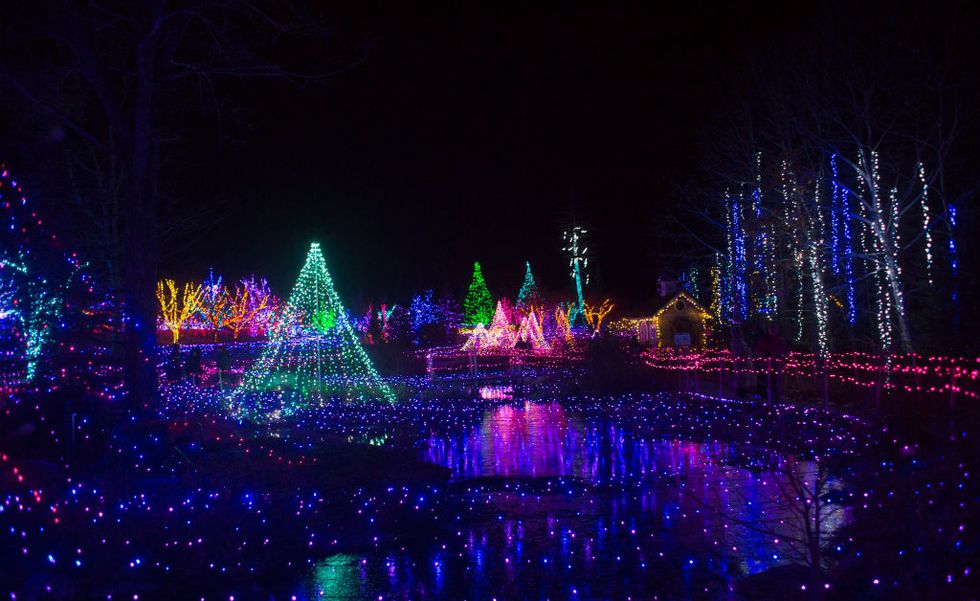christmas light displays maine botanical gardens