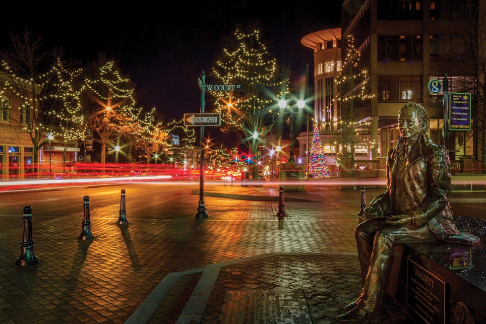 best places to spend christmas, greenville, sc