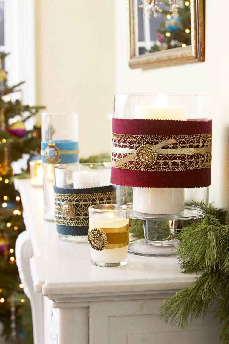 christmas living room candleholders