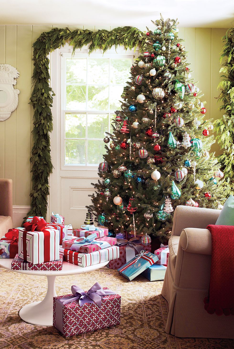 Beautiful christmas decorations, Christmas decorations living room
