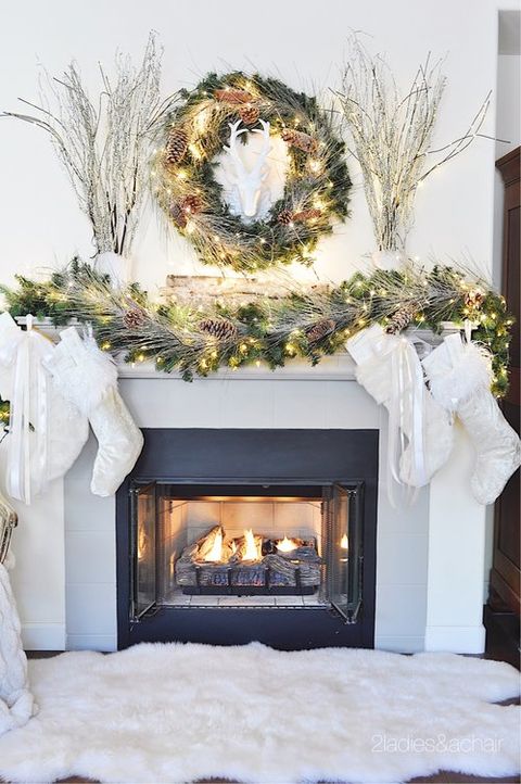 christmas mantel decorations cozy