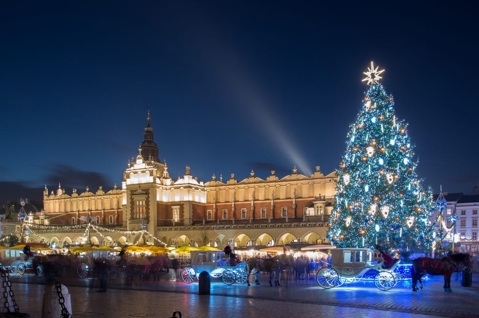 mercadillo navideño de cracovia polonia