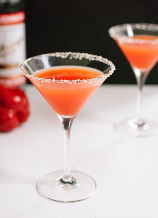 red pepper christmas martini