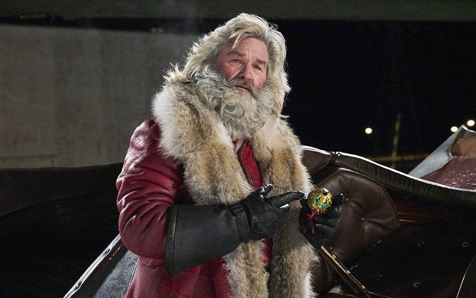 kurt russel stars as santa in the christmas chronicles, a good housekeeping pick for the best christmas movies for kids