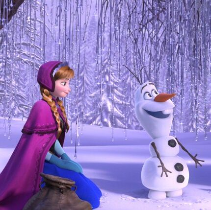 anna and olaf in frozen, a christmas movie on disney plus