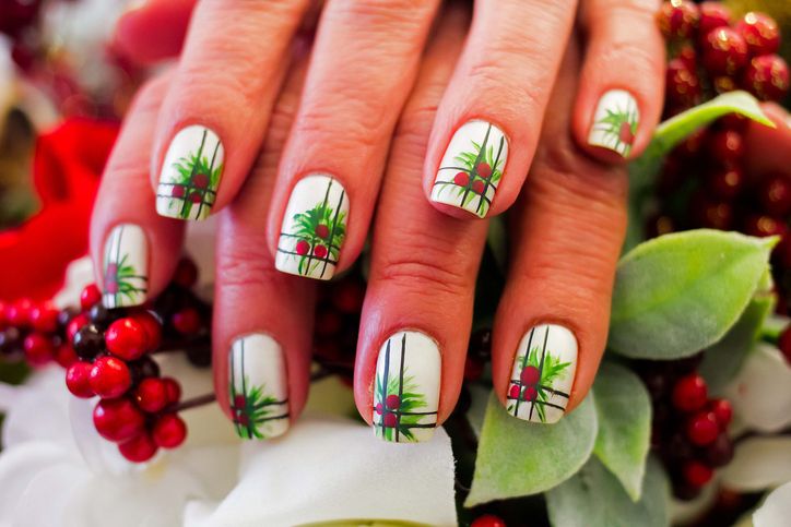 Christmas Tree Nail Art Water Decals