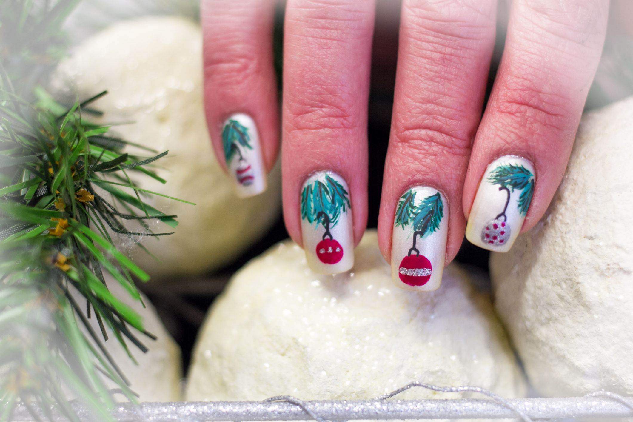 NAILS | Abstract Christmas Tree Nail Art #CBBxManiMonday | Cosmetic Proof |  Vancouver beauty, nail art and lifestyle blog