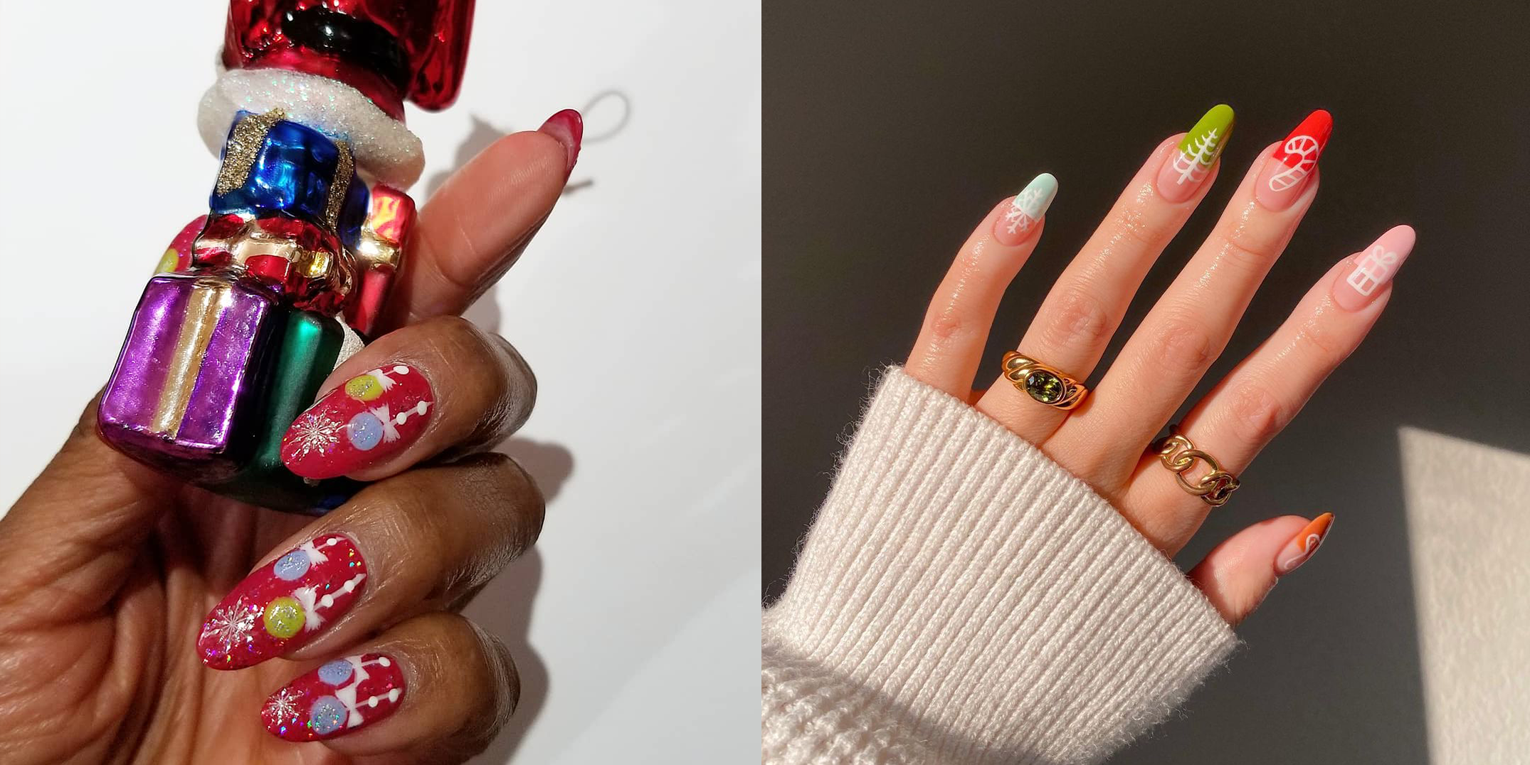 30 Totally Cute Christmas Designs For Short Nails  Be Modish
