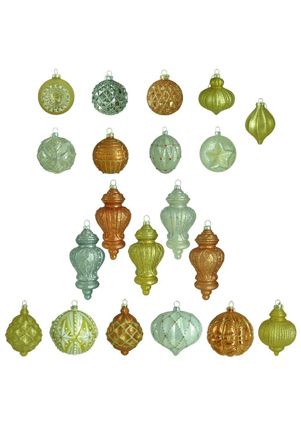 home depot holiday shimmer glass ornament set 