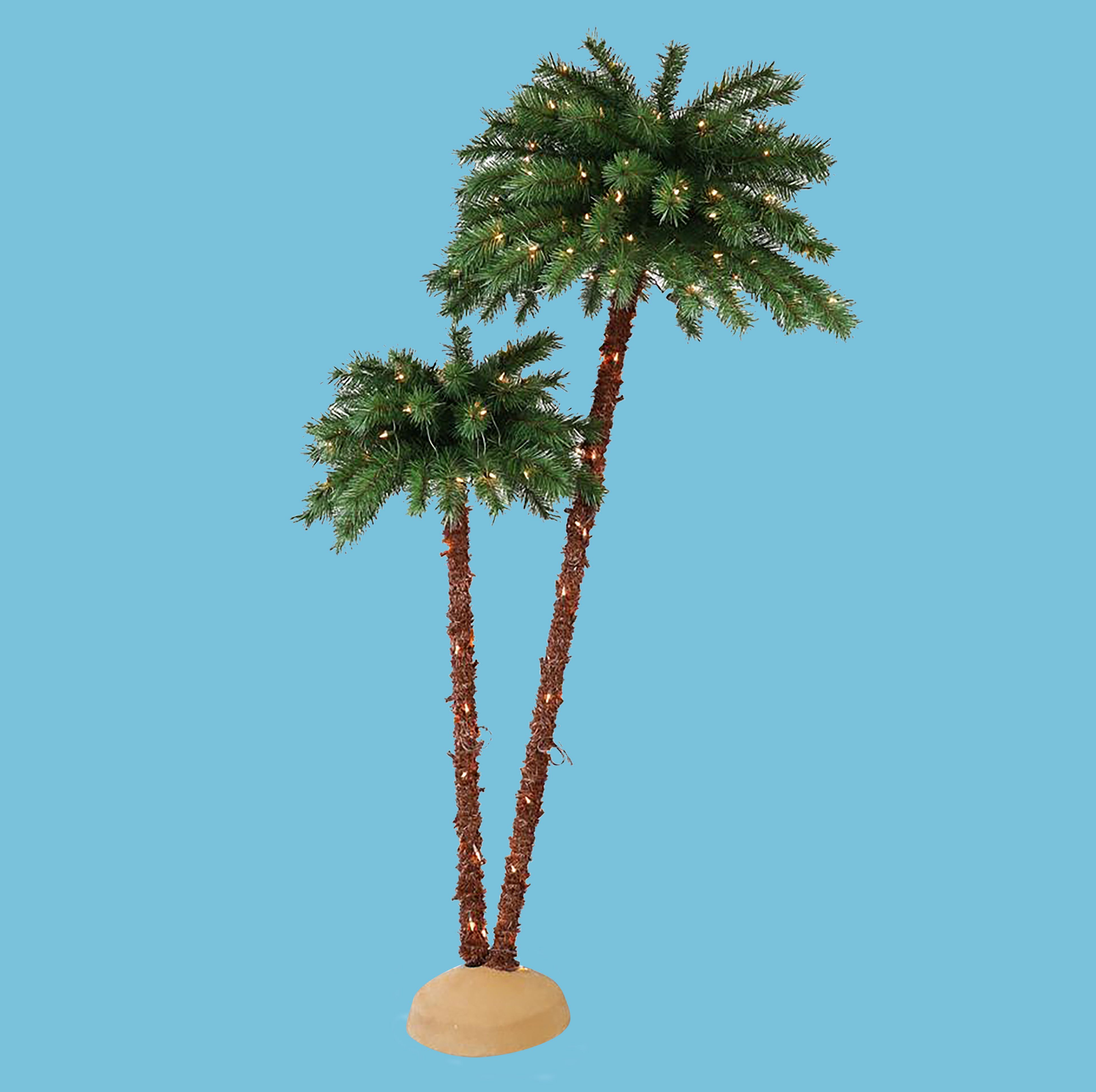 tropical christmas palm tree