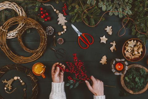 christmas party ideas wreaths
