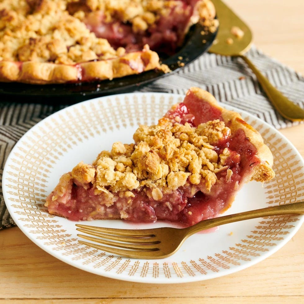 cranberry apple crumb christmas pie