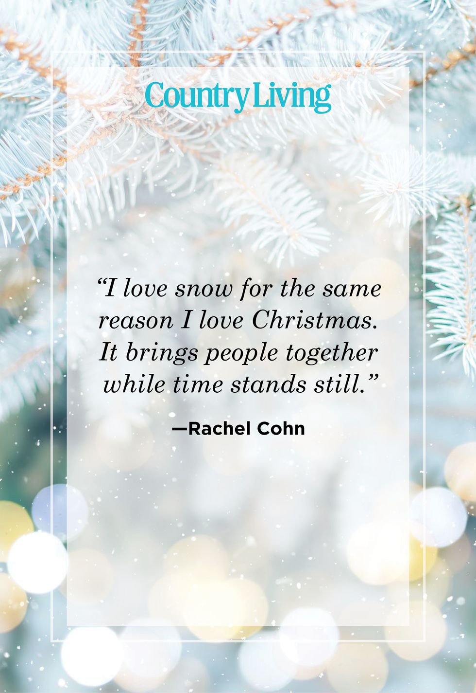 christmas quote by rachel cohn