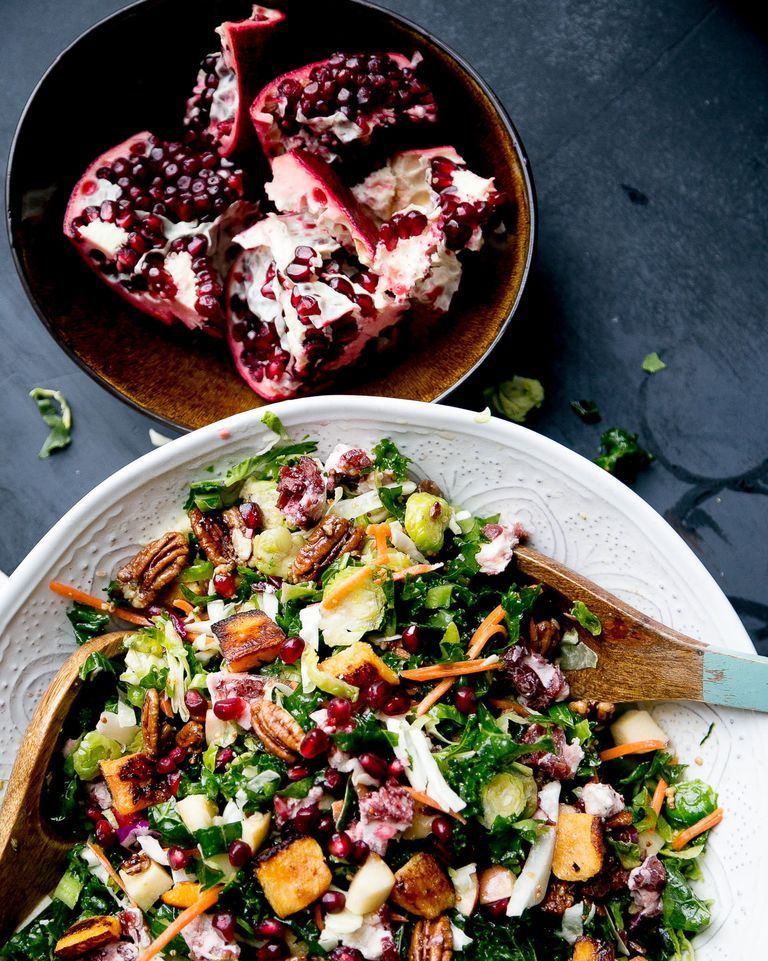 ultimate winter salad with pomegranates