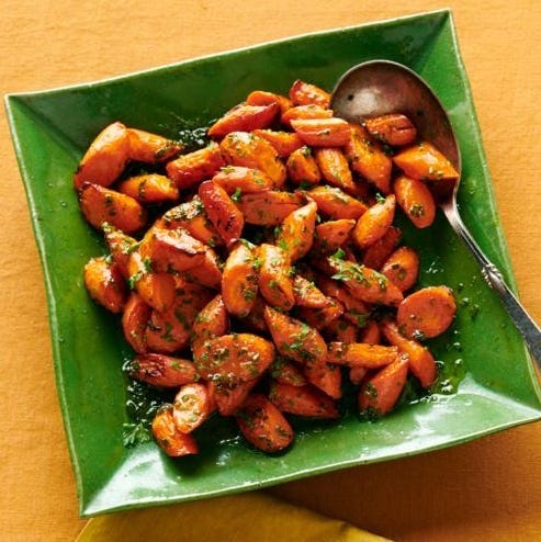roasted carrots with honey herb butter christmas side dish