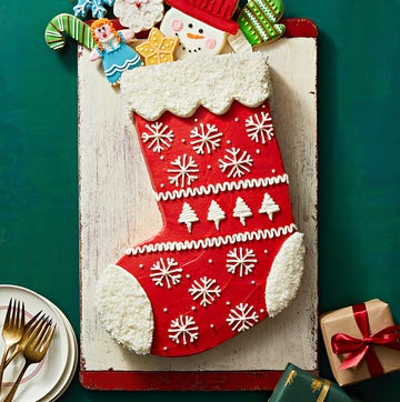 Christmas stocking cake woman's daydecember cover
