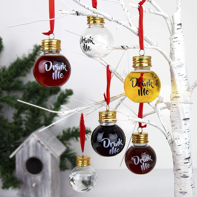 boozeballs booze filled christmas tree ornaments