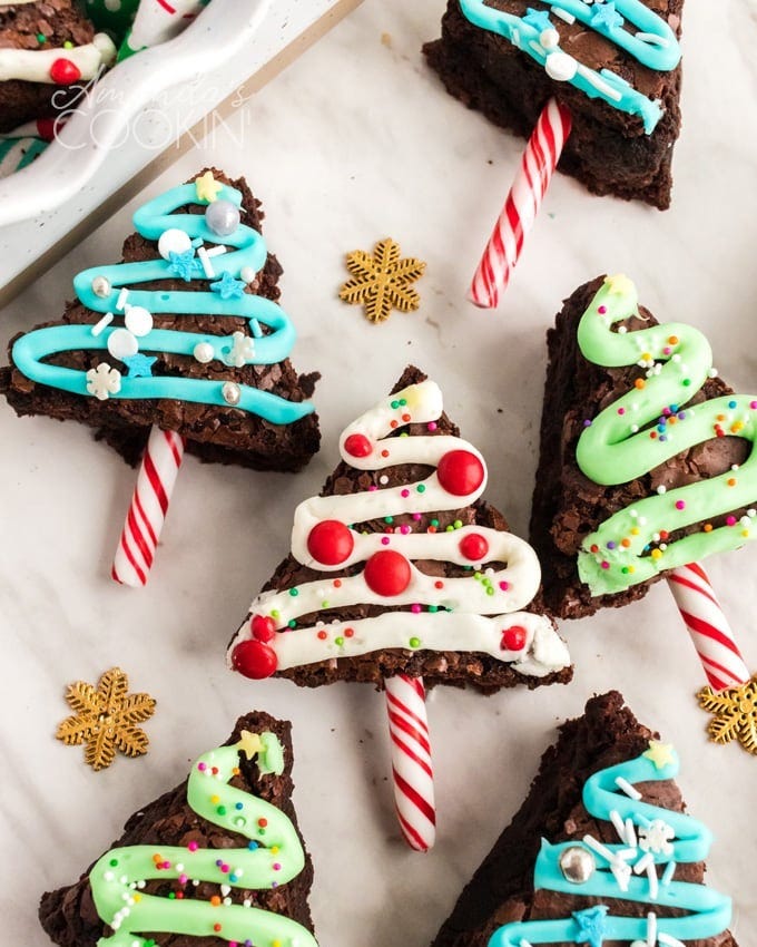 christmas tree desserts christmas tree brownies