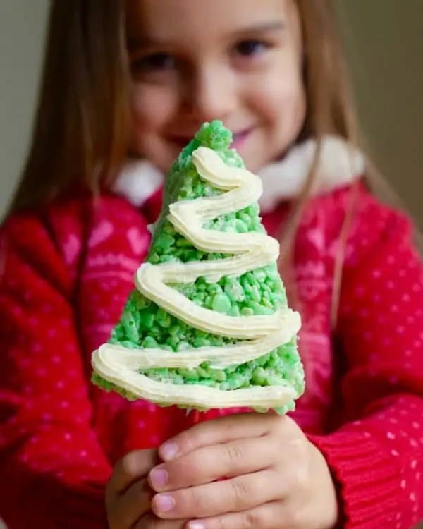 christmas tree desserts rice krispies treats christmas trees