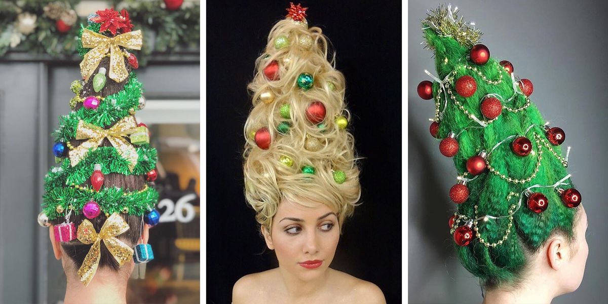 Christmas Tree Hair Will Broadcast Your Love for the Holiday Season
