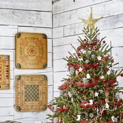 christmas tree ideas christmas tree decorated with plaid ribbon