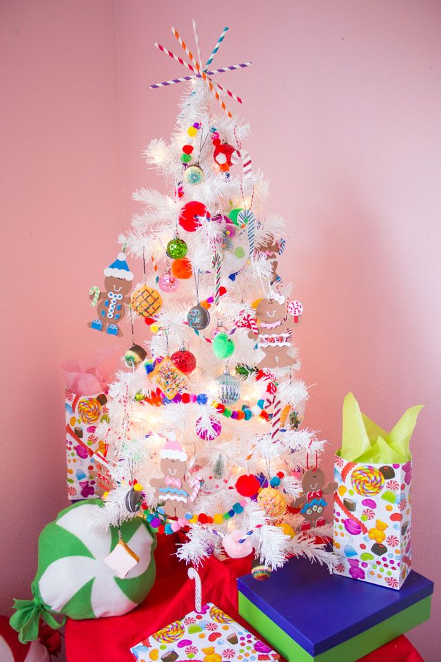 candy themed christmas tree