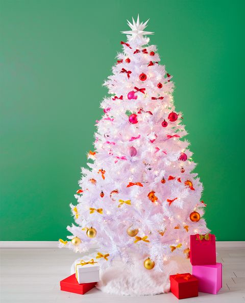 christmas tree ideas, white christmas tree