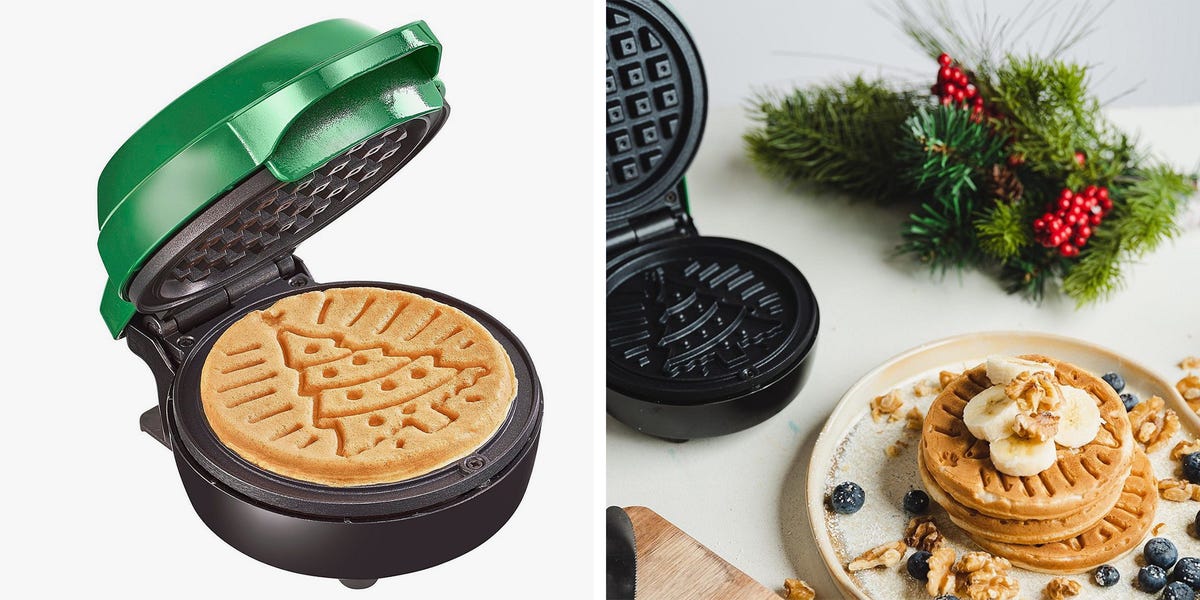 Bella Mini waffle, Kitchen, Bellaprinted Mini Waffle Maker White Christmas  Tree