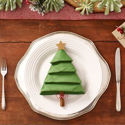 DIY These Christmas Napkins This Season - To Fold Christmas Tree Napkins
